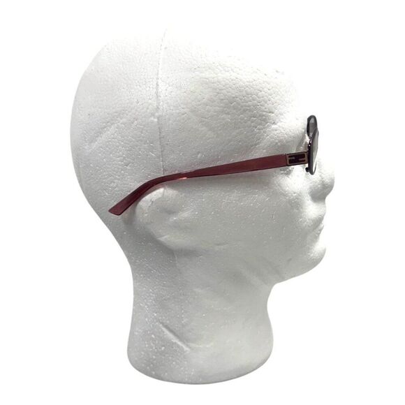 Fendi F899 Rectangular Eyeglasses With Hard Case Burgundy 140mm Size Gift Set - Picture 7 of 9